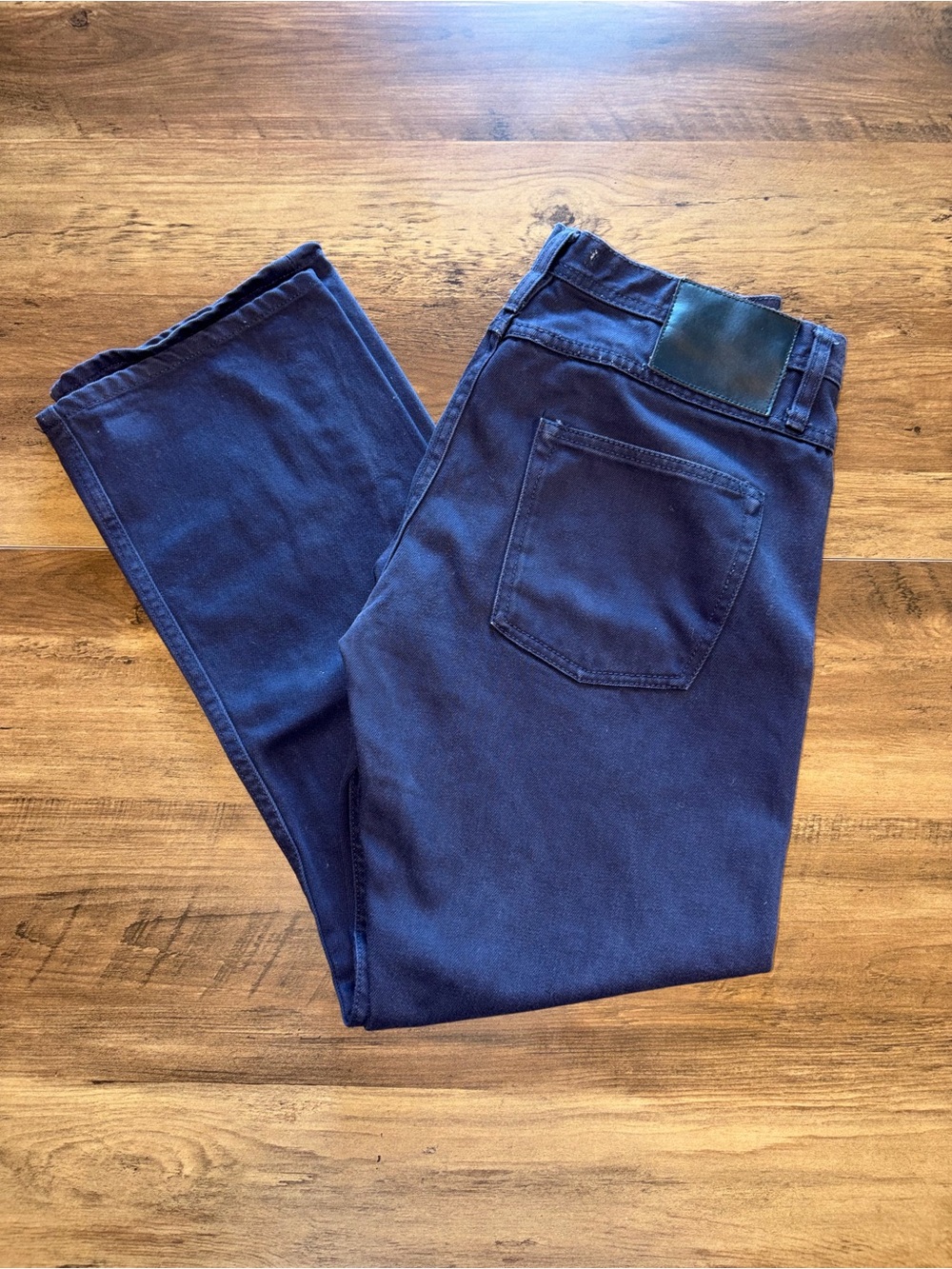 Mystery Brand Button Fly Twill Pants | Men’s 32x30 | Navy Straight Leg